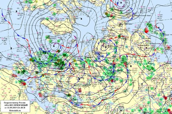 Умеренные и сильные дожди